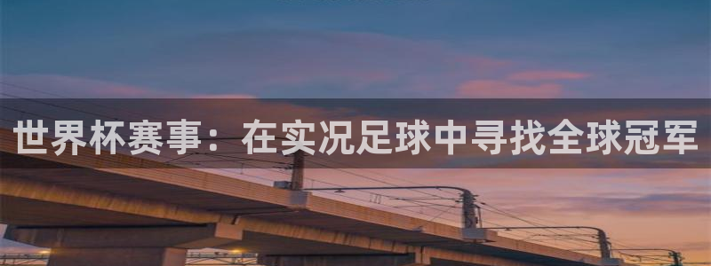 世界杯直播在线观看入口：世界杯赛事：在实况足球中寻找全球冠军