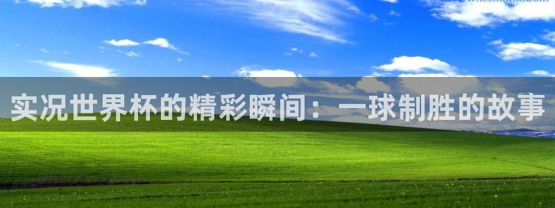 世界杯球赛：实况世界杯的精彩瞬间：一球制胜的故事
